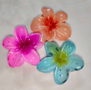 Colorful Flower Hair Clips