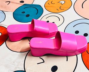 Pink Platform Slides EU 40