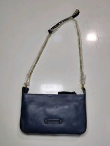 Quilted Navy Crossbody Bag