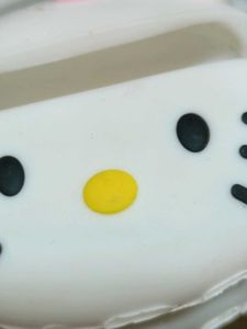 Cute Hello Kitty AirPods Case with Keychain Hook