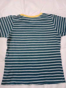 Babyhug Striped Lion Print Kids T-Shirt