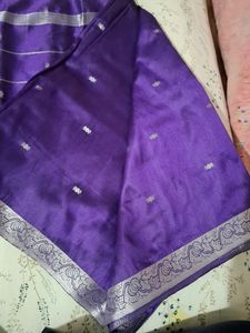 Purple Silk Saree