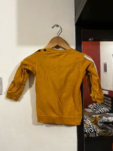 Kids Long Sleeve Mustard T shirt and pants