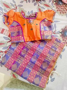 Ready To Wear Girls' Ethnic Saree Never Used