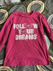 Cute Pink &#39;Follow Your Dreams&#39; Top