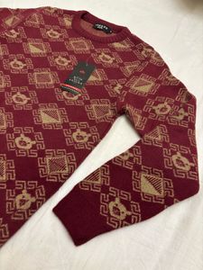 Patterned Knit Sweater