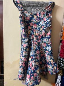 Floral Print Sleeveless Dress
