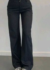 Striped Flared Pants