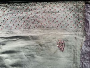 Heavy Border Stones Work Saree