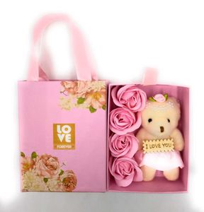 Teddy Bear &amp; Roses Gift Set