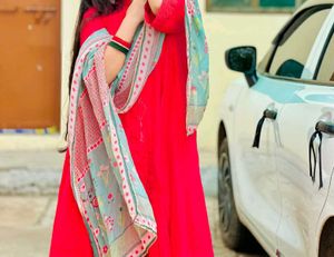 Celebrate in Style:FabIndia’s Elegant Pink A-line
