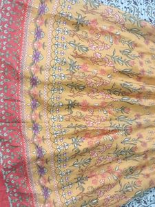 Floral Print Anarkali Dress