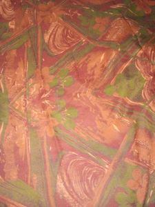 Womens Brown Soft Silk Flowers Printed Saree.