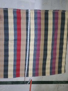 Striped Fabric Piece Carpet