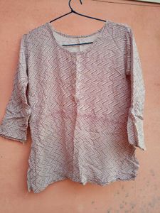 Beautiful Light Pink Short Kurti