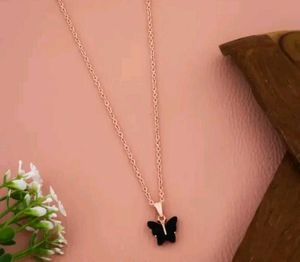 BLACK BUTTERFLY 🦋 NECKLACE