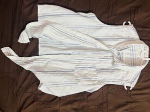 sleeveless striped shirt Jacket