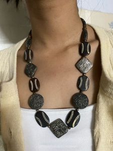 Boho Beaded Statement Necklace