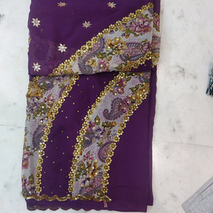RICH KUNDAN WORK SAREE