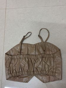 Cute Beige Corset Top