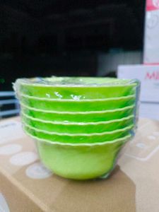 Shreya Microwave Plastic Flourish Bowl 6 Pcs. Set