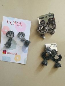 Woman Oxide Earring set of three