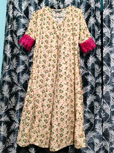 Gufrina Floral Print Kurta M