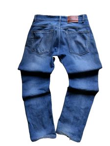 Distressed Blue Jeans