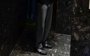Gray Casual Pants