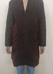 Maroon Kurta