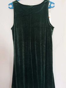 Green Velvet Dress
