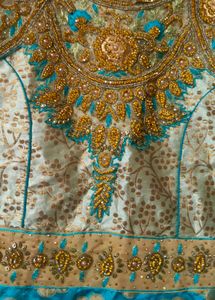 Beautiful Ethnic Pattu Long Frock