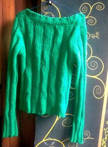 Green Knit Cardigan