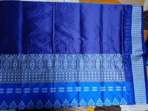 Papa Silk Saree Blue Colour