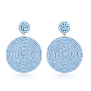 Blue Woven Statement Earrings🩵