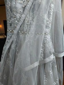 ✨Pakistani Heavy Embroidered Net Maxi Dress