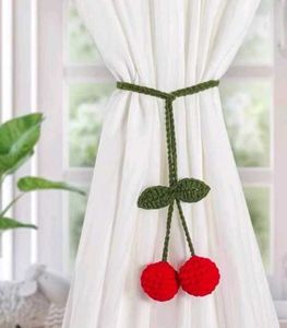 Crochet Rose Curtain Tiebacks