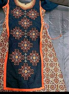 Partywear three layered dress