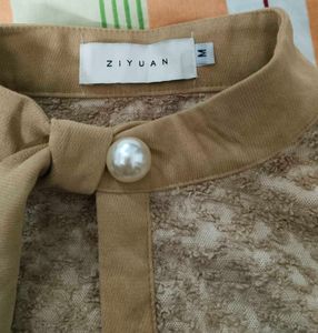 Elegant Tan Midi Shirt Dress10/10