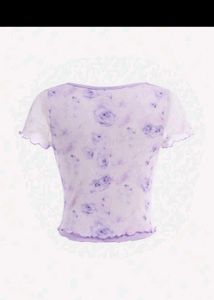 Y2K Tie Up Floral Top