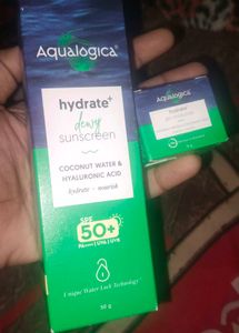 New Acqualogica Sunscreen And Moisturizer