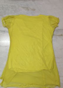 &#34;Stunning Yellow Embellished Tunic💛