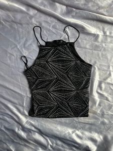 Black Crop top