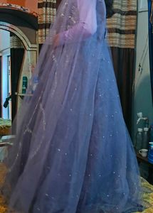 Elegant Lavender Embellished Gown