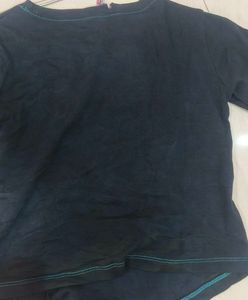Blue Top Cute Printed Girl
