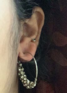 Max Silver Tone Hoop Earrings