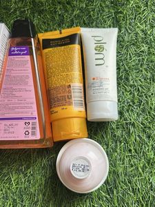 combo of serum, sunscreen, eyecream