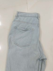 Light Wash Straight Leg Jeans