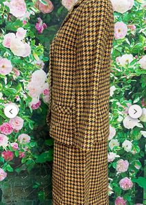 Vintage Houndstooth Skirt Suit