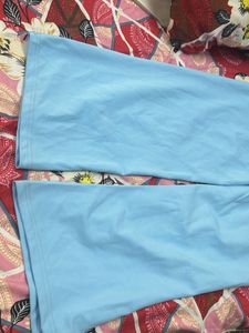Light Blue Wide Leg Pants